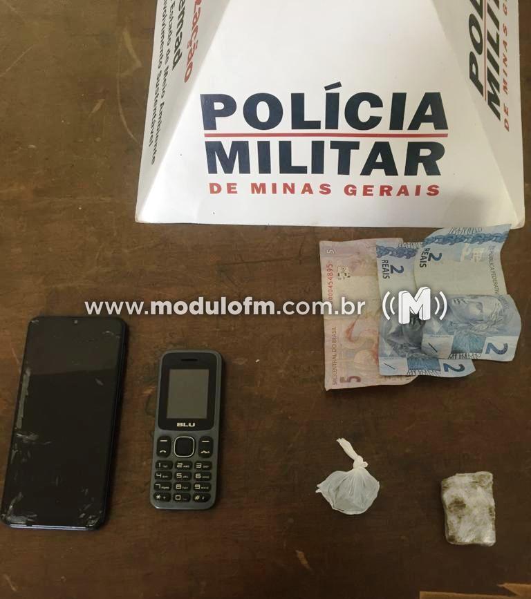 PM prende jovem por suspeita de tráfico de drogas...
