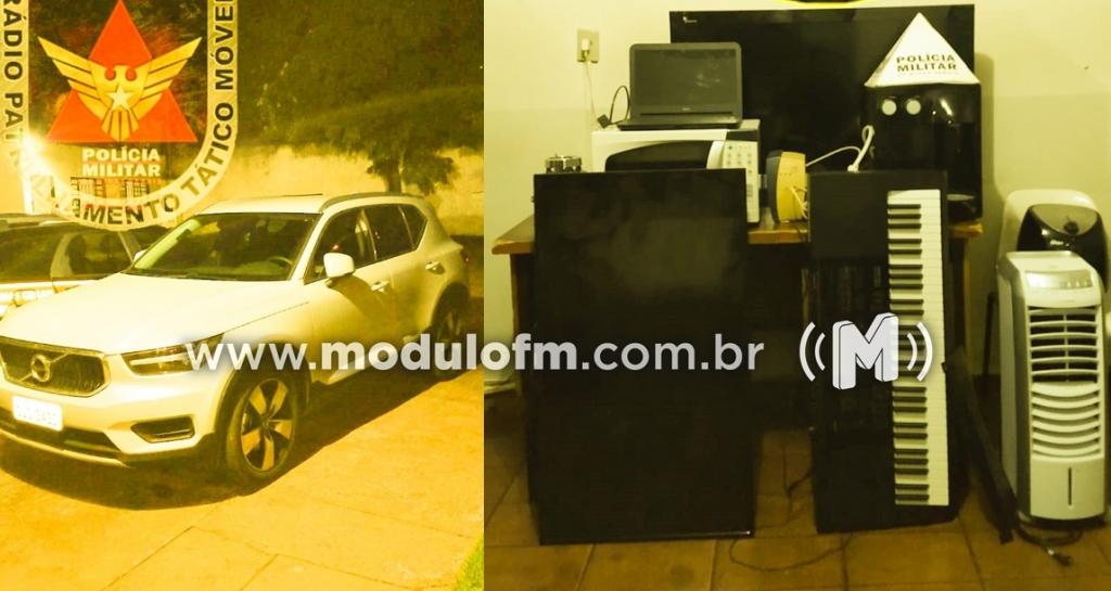 PM age rápido e prende três criminosos que assaltaram...