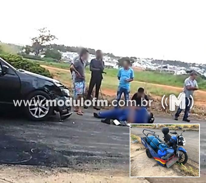 Motorista avança parada obrigatória e bate em motociclista no...