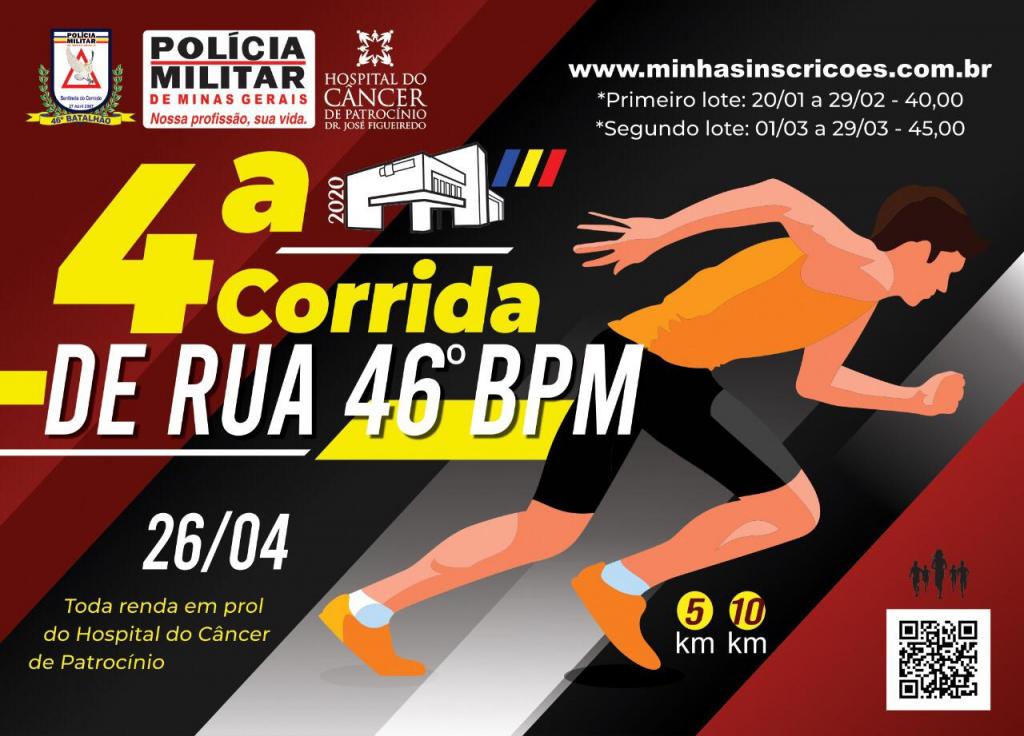Renda da 4ª Corrida de Rua do 46º Batalhão...