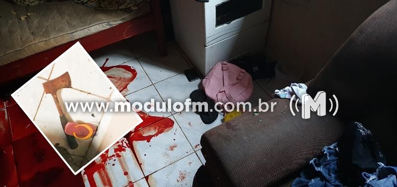 Homem é agredido a golpes de machadinha na cabeça