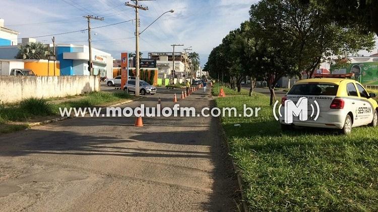 SESTRAN orienta motoristas sobre tráfego na Avenida João Alves...