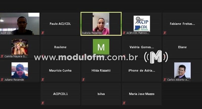 Empresários participam de reunião online com comando da Polícia...