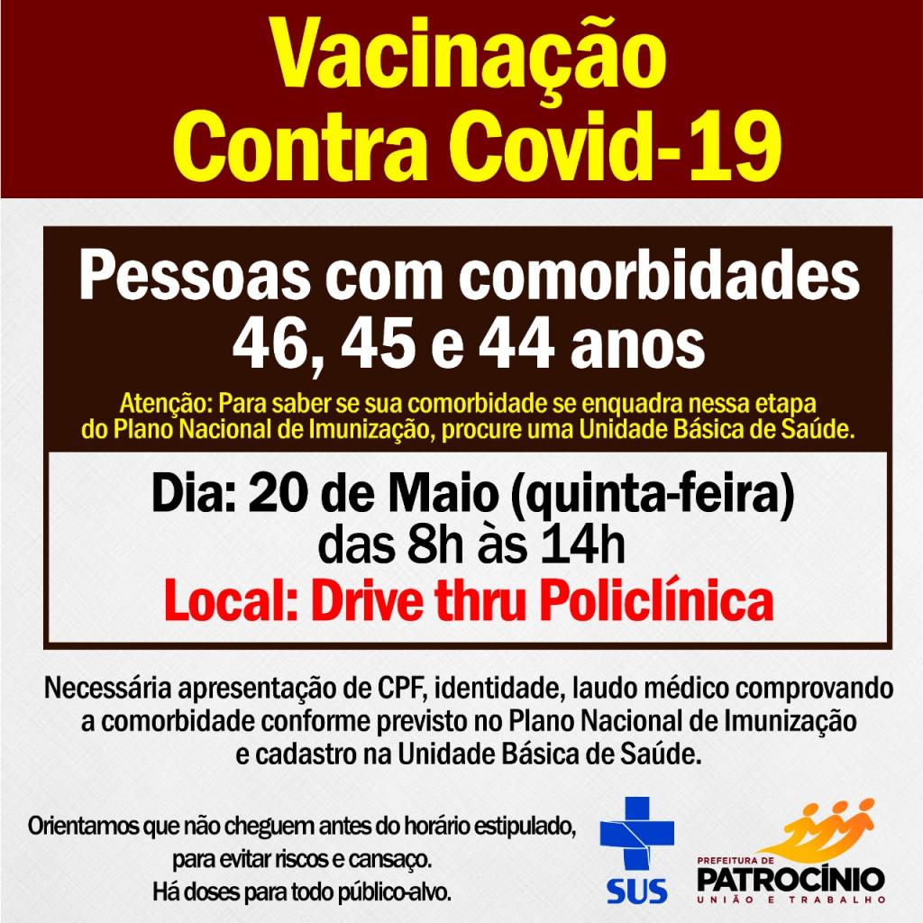 Pessoas com a idade de 46,45 e 44 anos...