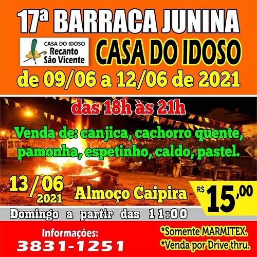 17ª Barraca Junina da Casa do Idoso começa nesta...