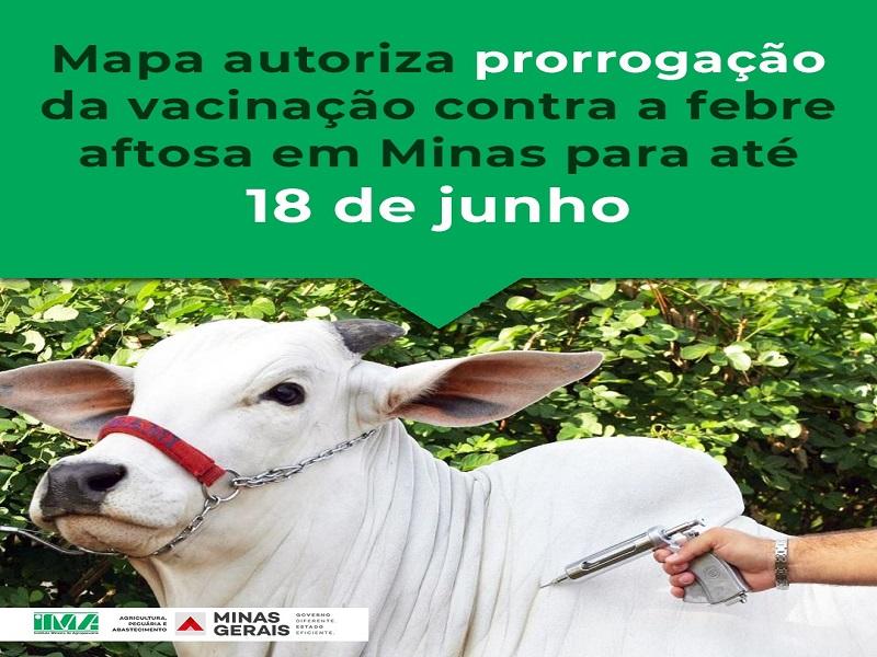 Vacinação contra febre aftosa é prorrogada até 18 de...