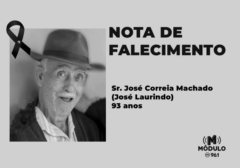 Nota de falecimento Sr. José Correia Machado (José Laurindo)...