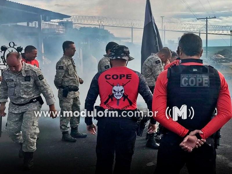 Policiais penais fazem treinamento com o Comando de Operações...