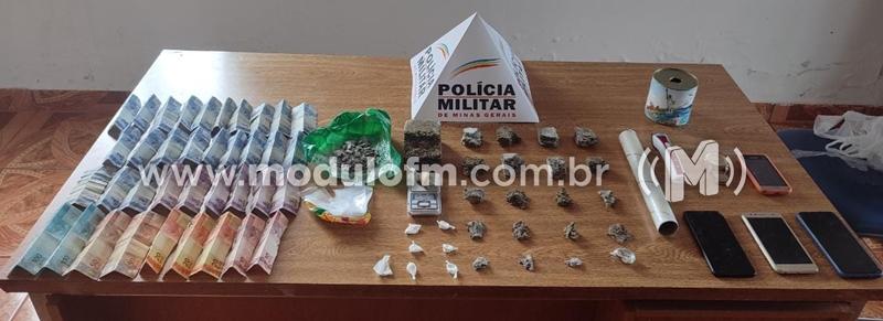 Polícia Militar prende autores por tráfico de drogas em...