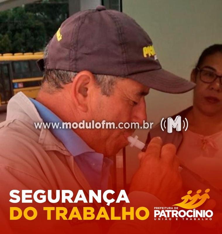 Motoristas da Prefeitura Municipal de Patrocínio passaram por teste...