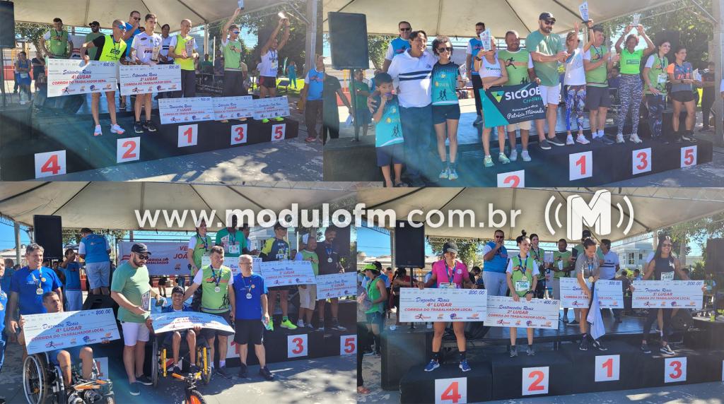 Goiano e paraguaia são os grandes vencedores da 12ª Corrida do Trabalhador “Vereador João Cunha”.