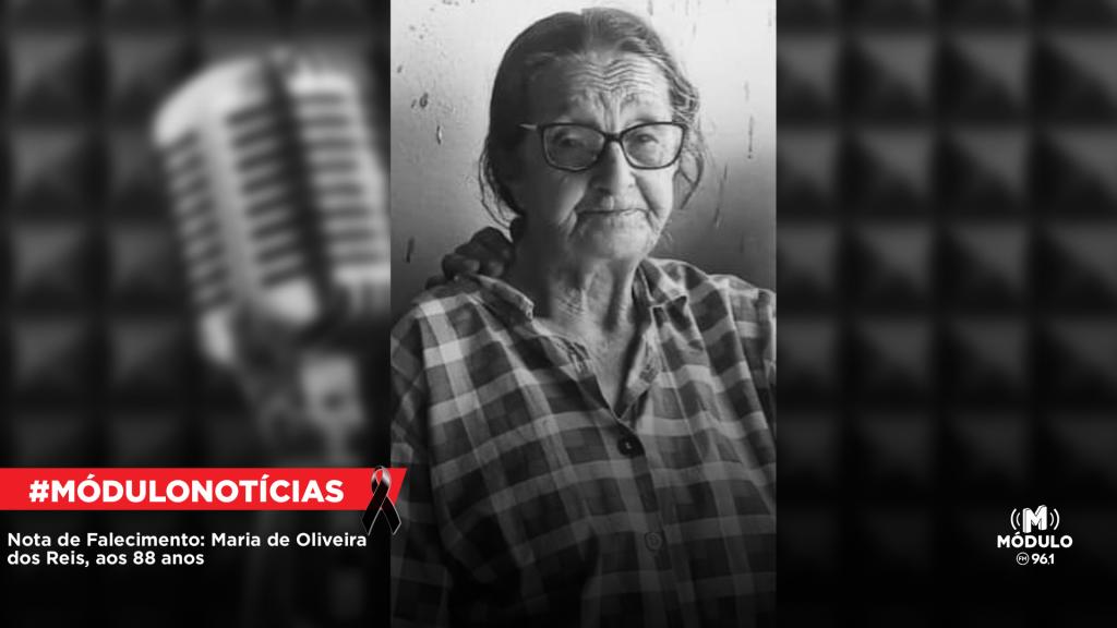 Nota de Falecimento: Maria de Oliveira dos Reis, aos...
