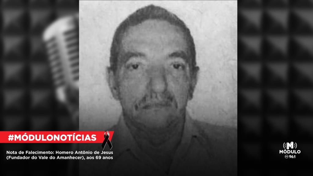 Nota de Falecimento: Homero Antônio de Jesus (Fundador do...