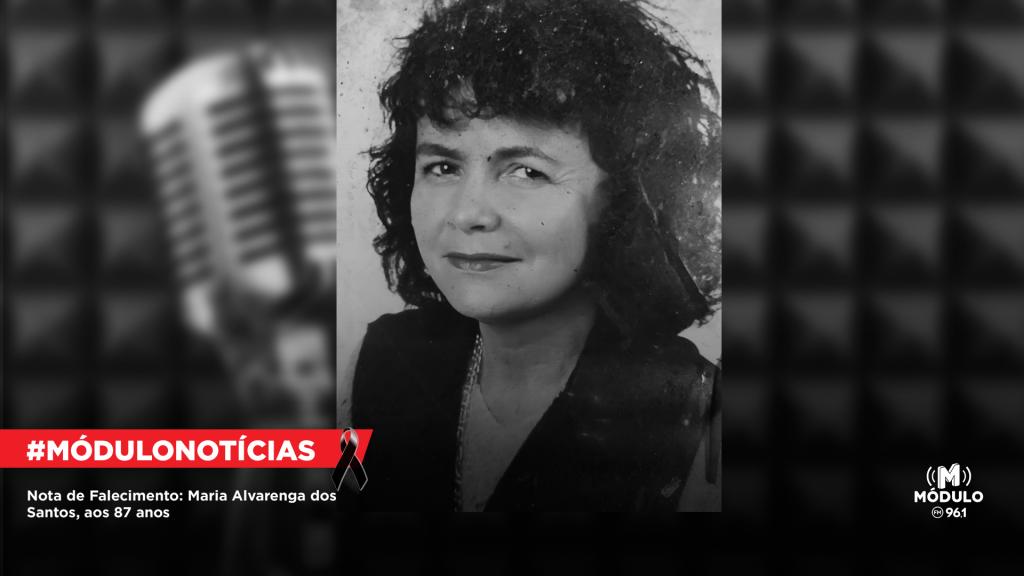 Nota de Falecimento: Maria Alvarenga dos Santos, aos 87...