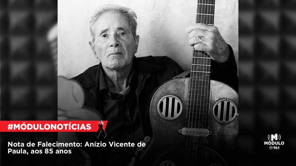 Nota de Falecimento: Anízio Vicente de Paula, aos 85...