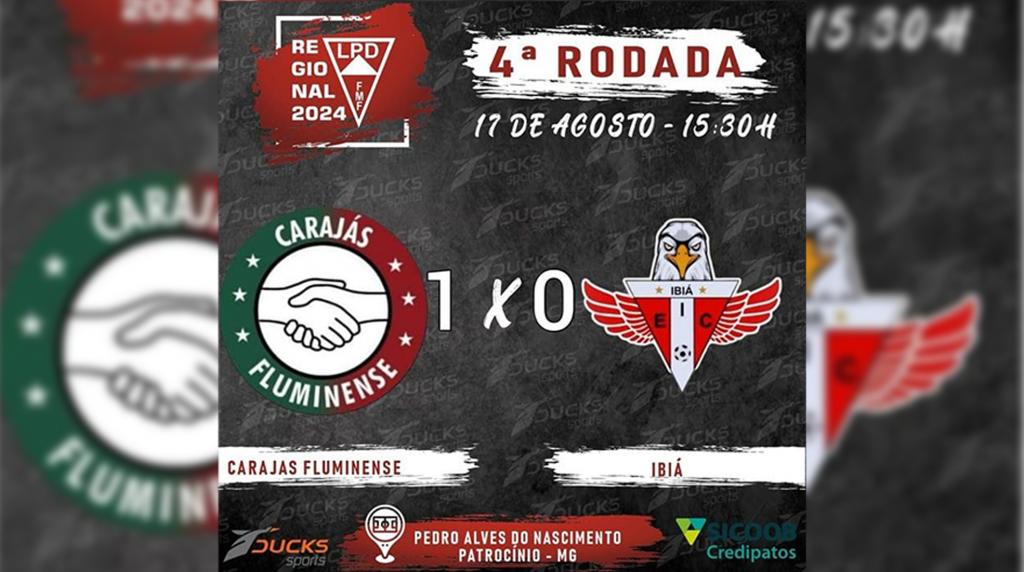 Liga Patense de Desportos confirma vitória do Carajás/Fluminense em partida interrompida no Campeonato Regional