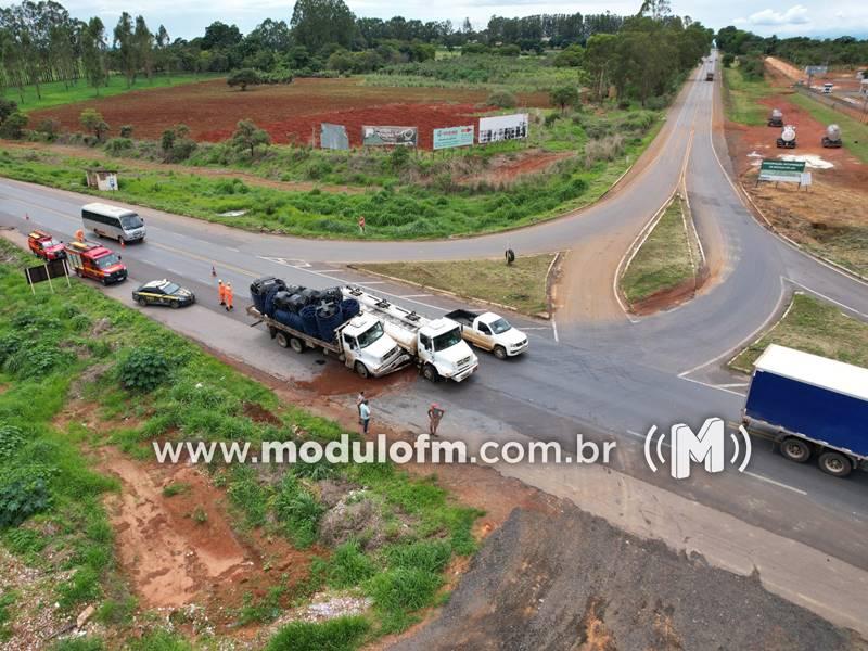 Acidente na BR-365 entre Patrocínio e Patos de Minas...