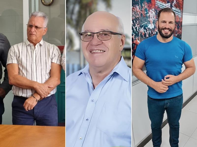 Com Thiago, Odirlei e Professor Alexandre como secretários, três...