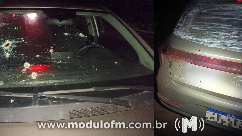 Mistério: Polícia aborda carro crivado de balas na BR...