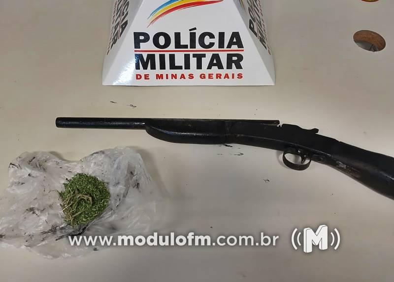 Polícia Militar prende homem com arma de fogo e...