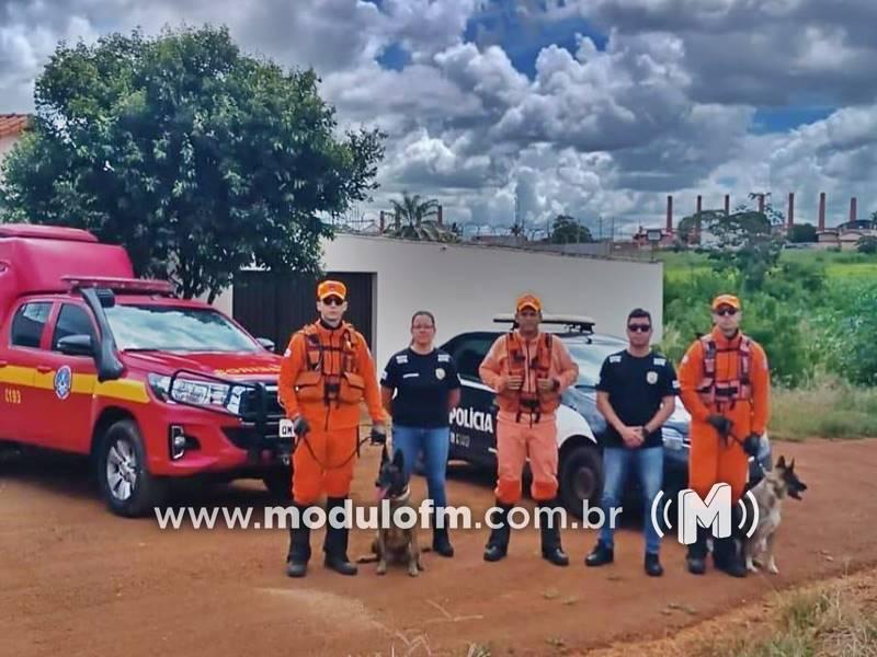 Polícia Civil e Corpo de Bombeiros realizam buscas por...