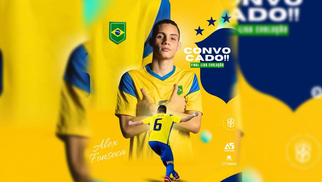 Atleta de Patrocínio é convocado novamente para defender a Seleção Brasileira Sub-20 de futsal