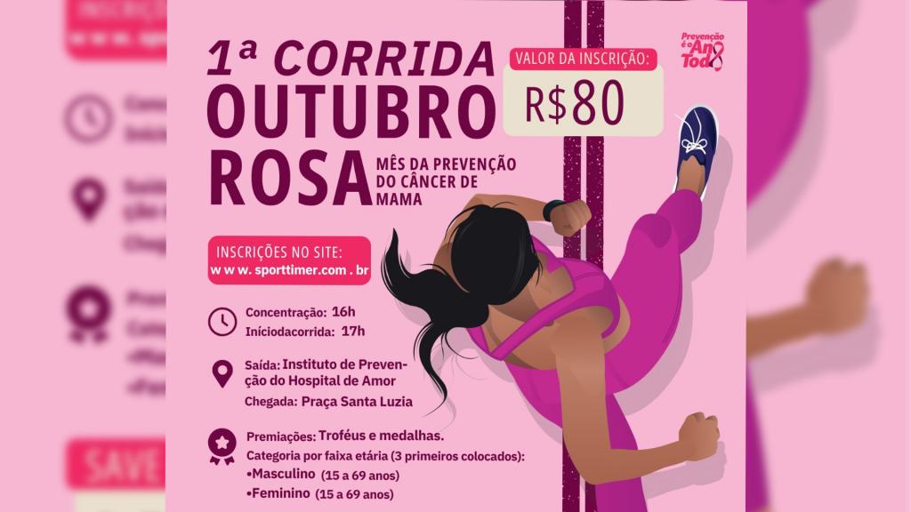 1ª Corrida Outubro Rosa será realizada em Patrocínio em...