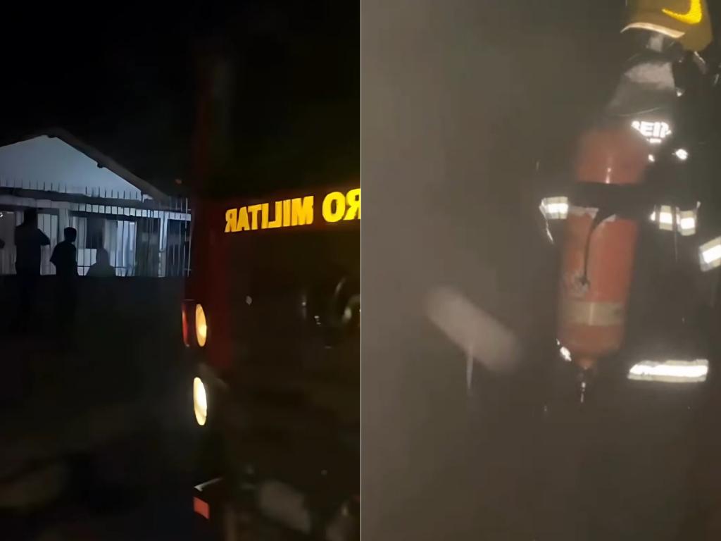 Incêndio atinge residência e mobiliza Corpo de Bombeiros em...