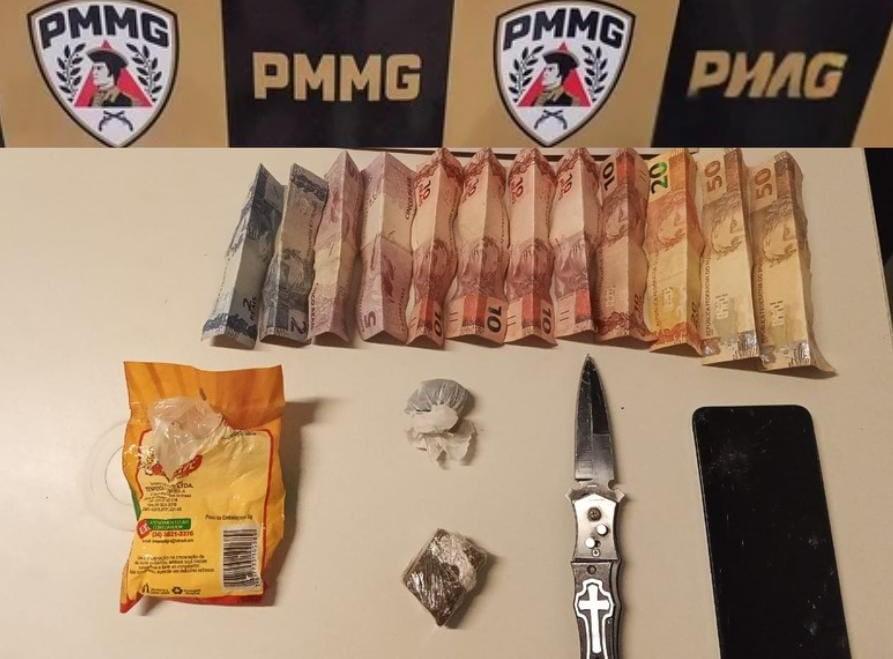 Polícia Militar prende jovem por tráfico de drogas em...