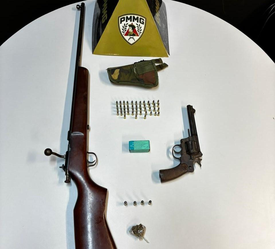 Homem é preso após ameaçar companheira e ser flagrado...