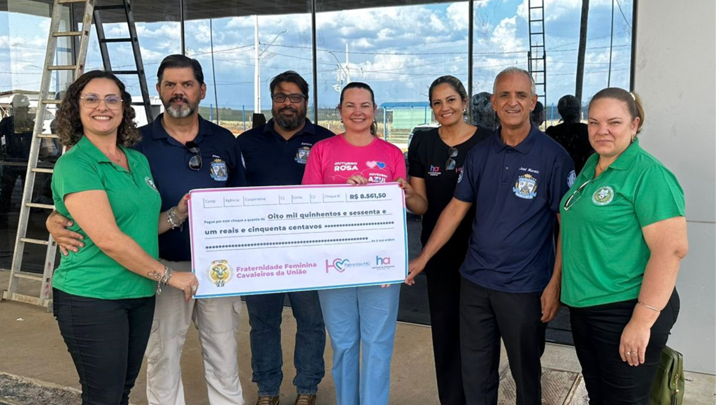 Fraternidade Feminina Cavaleiros da União repassa R$ 8.561,50 ao...