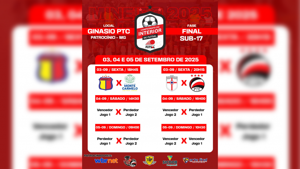 PTC sedia final do Campeonato Mineiro do Interior de...