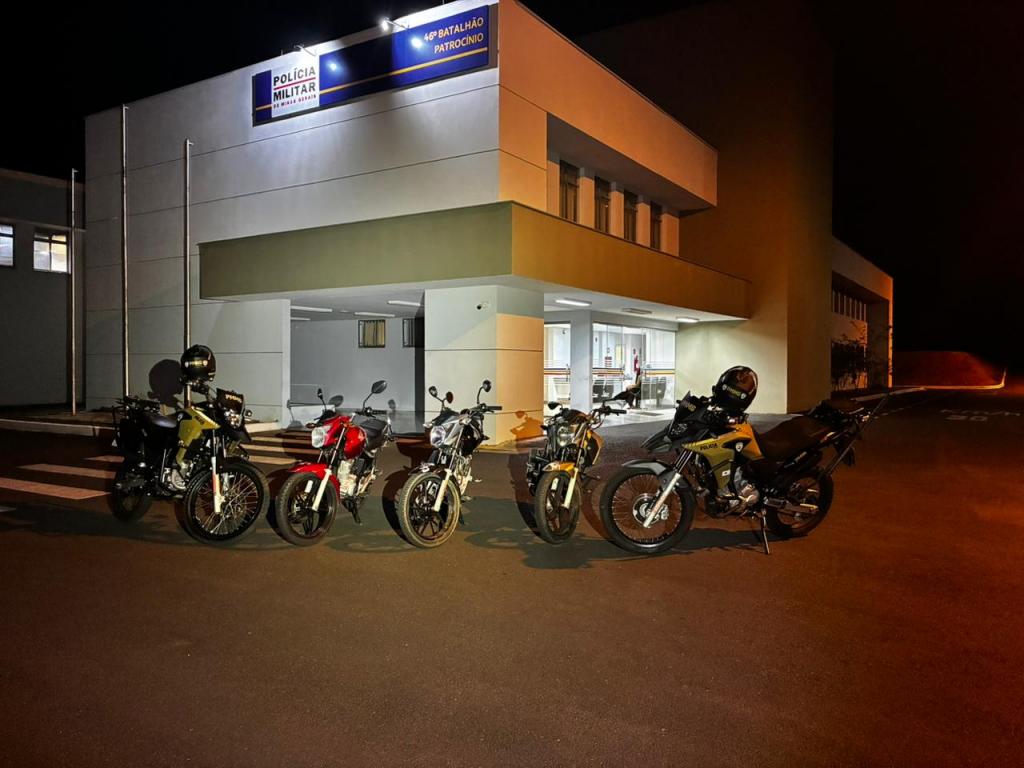 Três motociclistas são detidos durante “rolezinho” em Patrocínio; multas...