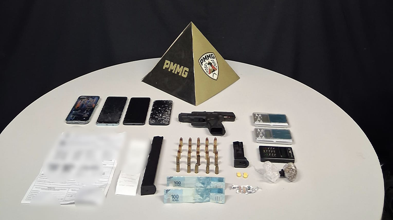 Cinco pessoas são presas por tráfico de drogas e porte ilegal de arma em Patrocínio