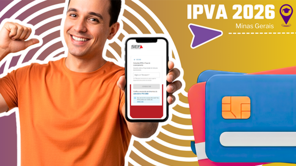 Governo de Minas libera pagamento do IPVA 2026 no cartão em até 12 vezes