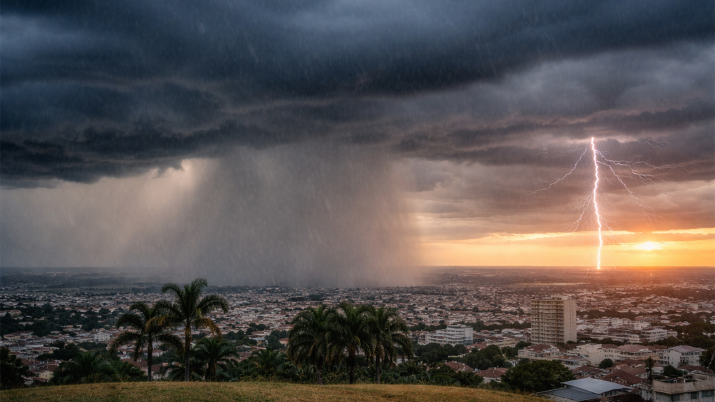 Patrocínio deve ter semana chuvosa e risco de temporais no fim do...